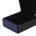 thumbnail image 2 of Lot de 2 écrins de luxe en velours léger pour bagues de fiançailles, coffret à bijoux pour mariage, noir et bleu, 2 of 4