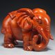 thumbnail image 3 of Rosewood carved elephant figurine, small elephant, solid wood carving, mascot gift, home living room craft., 3 of 4