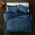 thumbnail image 6 of Posh Living Safiya Velvet 3pc King/California King Comforter Set Navy, 6 of 6