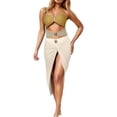thumbnail image 1 of DGMIOCS Women's Bikini Set Tummy Control Bikini Set White L, 1 of 5