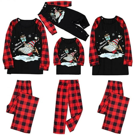 

Christmas Pajamas Set for Family Matching Sleepwear Sets Xmas Santa Print Nightwear Sets