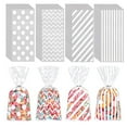 thumbnail image 1 of 100 bolsas de celofán transparentes para , galletas, snacks, chocolate, palomitas de maíz, regalos y celebraciones navideñas. Ideales para, 1 of 8
