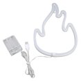 thumbnail image 4 of Luz De Neón De Llama, Señal De Luz LED De Llama De Fuente De Alimentación Dual IP45 Seguridad De Grado Impermeable Para Dormitorio Para Configuración De Sala De Juegos Para Cergrey Azul, 4 of 8