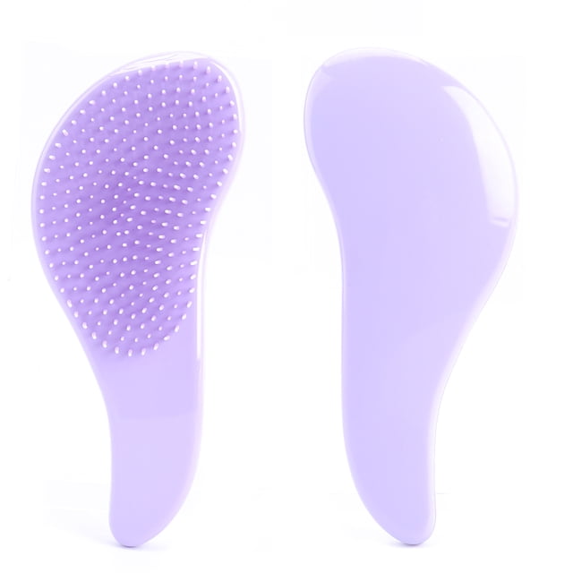 Peine para desenredar enredos portátil Herramienta de peinado de cepillo de masaje para el cabello (púrpura) Tmvgtek cuidado belleza