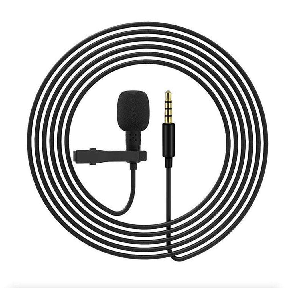 Lavalier Microphone 3.5mm Wire Microphone Lapel Microphone For Mobile