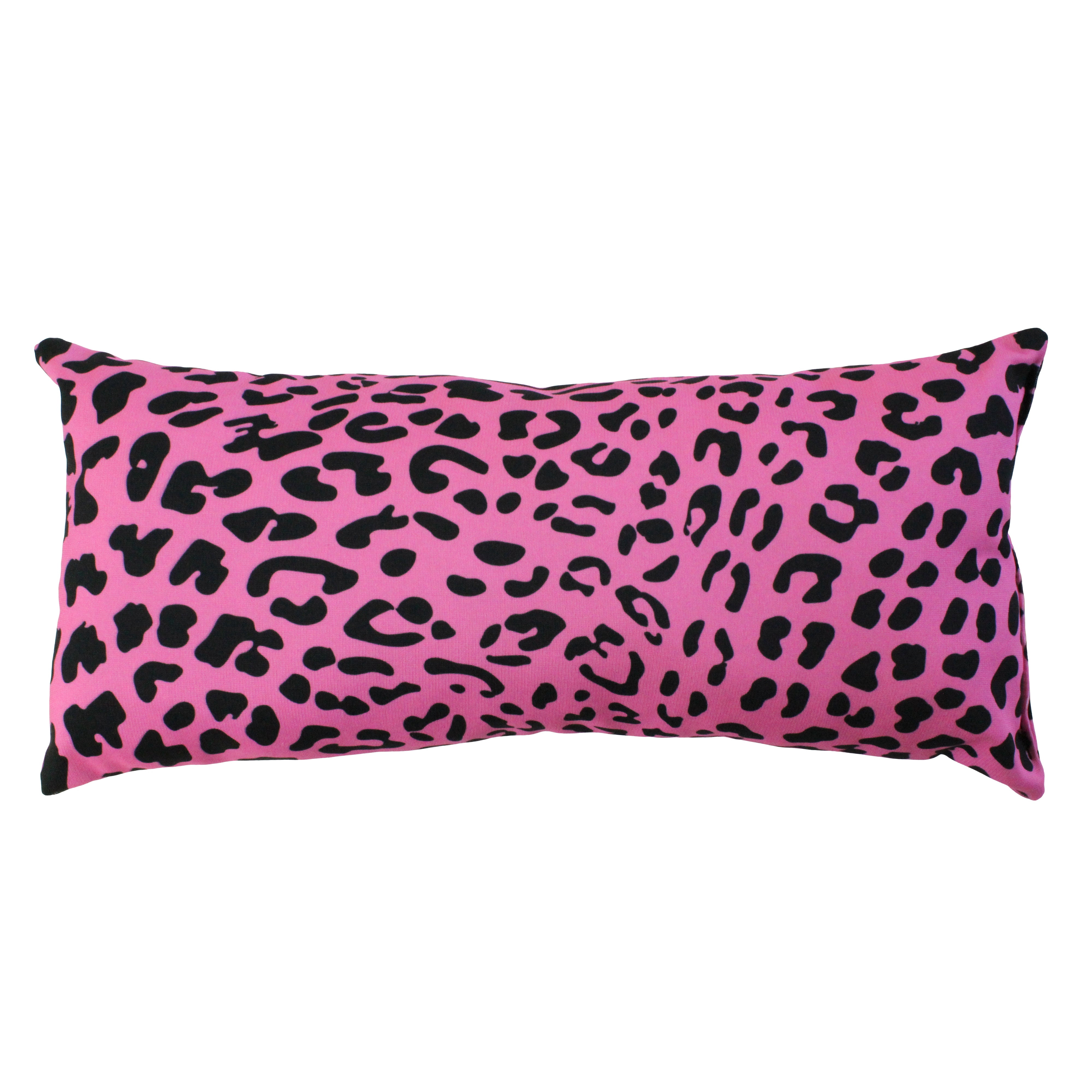 Everything Comfy Leopard Print Decorative Pillow, 16x6 Inch, Pink,