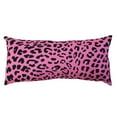 thumbnail image 2 of Everything Comfy Leopard Print Decorative Pillow, 16x6 Inch, Pink,, 2 of 4