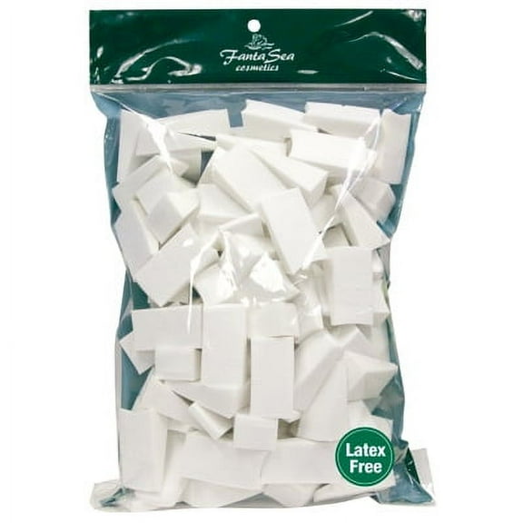 FantaSea Latex Free Foam Wedges, 100-count/ Bag, 1-Pack