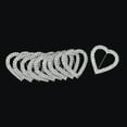 thumbnail image 3 of Your Chair Covers - 10/pack Heart Rhinestone Chair Sash Buckle Silver, 3 of 4