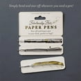 thumbnail image 5 of 2 Sets Fabulously Flat Paper Pens, Flat Paper Bookmark Pens, Multi-Purpose Fabulously Flat Paper Pens for Writing and Marking Pages, Practical Black Ink Double-Sided Ultra-Thin Paper Pen (2pcs), 5 of 7
