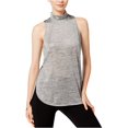 thumbnail image 2 of bar III Blusa de punto texturizada para mujer, gris, grande bar III Tejer, 2 of 2