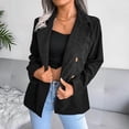 thumbnail image 2 of Abrigos casuales de moda de primavera para mujer, prendas de abrigo de punto de algodón, abrigos de invierno con botones, 2 of 4