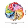 thumbnail image 3 of 100% Cotton Fabric Squares with Random Floral Prints, 100 Pack 3.9 Inch Precut Fabric Squares, Assorted Colors for Quilting and Sewing, 3 of 6