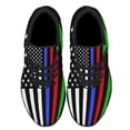 thumbnail image 2 of Police Military and Fire Thin Line American flag Shoes Sneakers Black Size 10.5, 2 of 7
