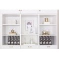 thumbnail image 2 of Blu Monaco Foldable Magazine File Holder with Gold Label Holder - Set of Cardboard Magazine Organizers and Storage - Floral and Black Magazine Holder - Magazine Organizer, 2 of 7