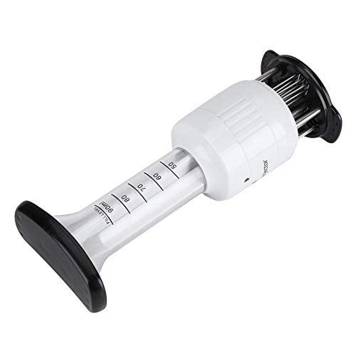 Attendrisseur de Viande Texturé, Acier Inoxydable 304, Aiguille Injectrice pour Marinade, Seringue à Saveur pour Steaks, Outil de Cuisine