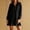 Black Dresses for Women, variant on Womens Dresses Long Sleeve Half Zip Collar Ruffle Hem Oversized Sweatshirt Mini for Campus Life Casual Home Errands Army Green S