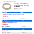 thumbnail image 2 of Exhaust Line to Manifold Gasket - Compatible with 2003 - 2007, 2009 - 2013 Mazda 6 2004 2005 2006 2010 2011 2012, 2 of 2