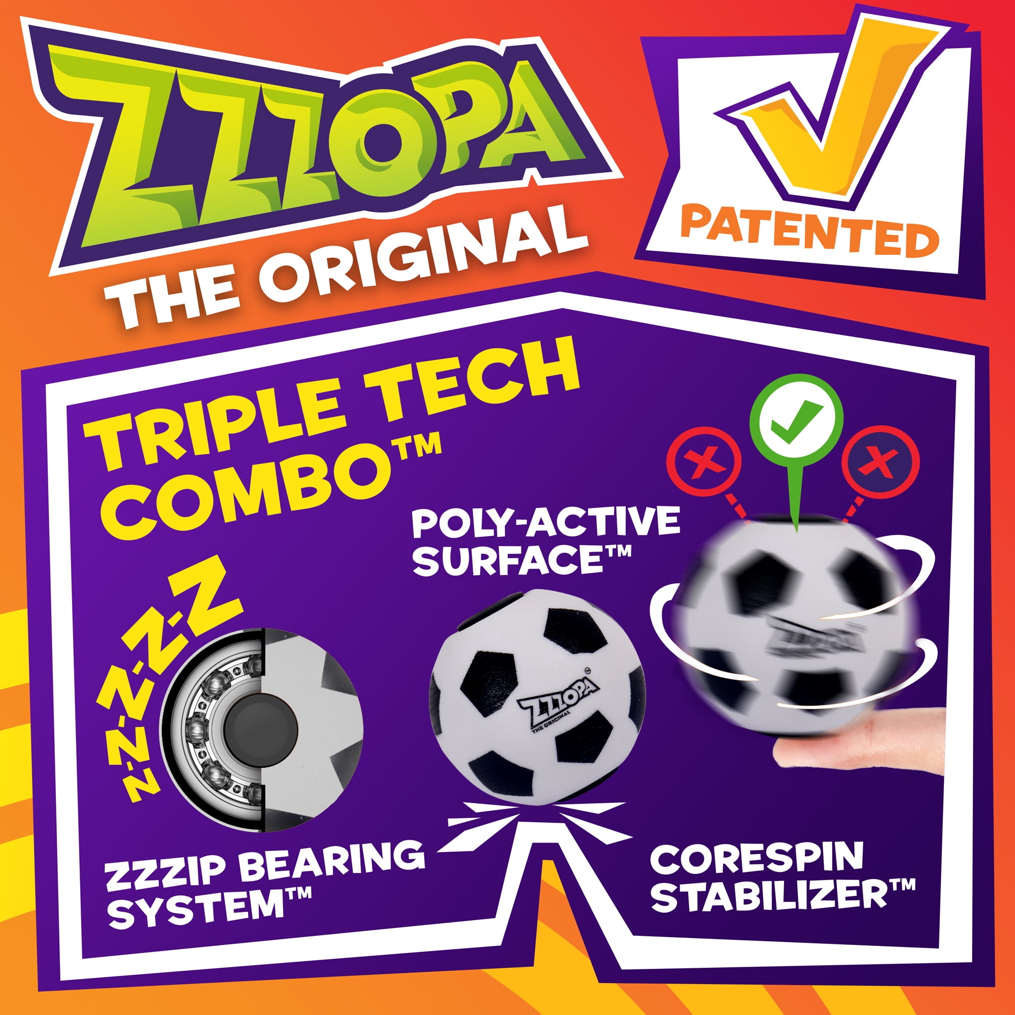 Zzzopa Sports Edition Fidget Ball