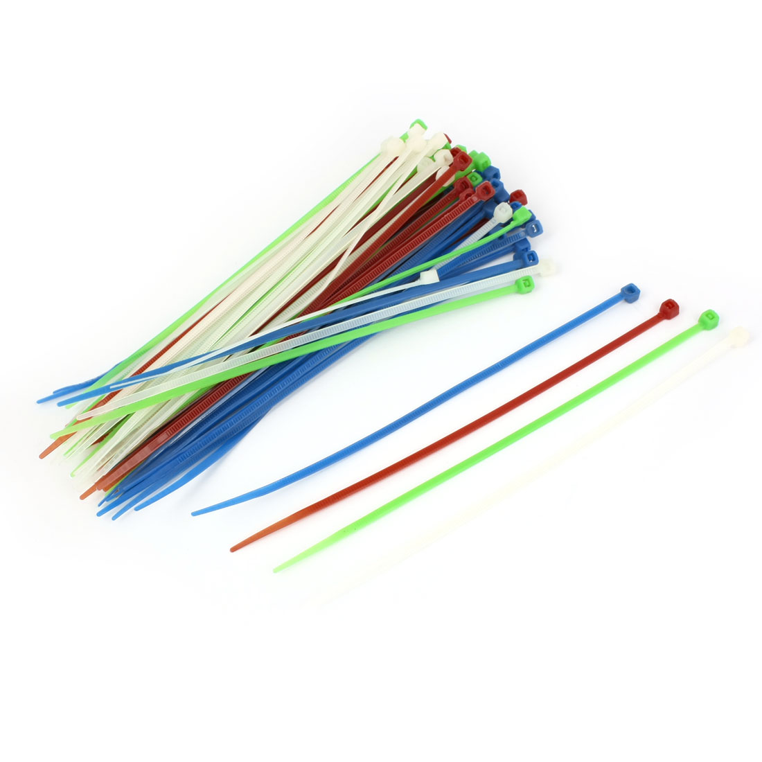 80 Pcs 3 x 150mm Plastic SelfLocking Packaging Cable Zip Ties Assorted