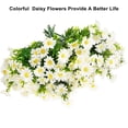 thumbnail image 3 of 6 Bundles Daisies Artificial Flowers Fake Colorful Daisy Plant UV Resistant Greenery Shrubs Plants for Indoor Outdoor Hanging Planter Home Garden Wedding Porch Window Decor, 3 of 7