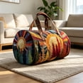 thumbnail image 5 of Japceit Boho Travel Shoulder Bag, Vintage Style Weekend Tote, Adjustable Strap Crossbody Purse for Women, 5 of 7