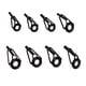 thumbnail image 1 of Soidarity 80 piezas de guías de caña de pescar anillo de punta de repuesto anillos de construcción Kit de reparación de poste circular para Pescar, 1 of 6