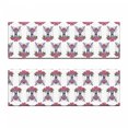 thumbnail image 2 of Tattoo Bench Cushion Set of 2, Deer Heads with Accessories Hanging from Its Antlers and Pink Peony Flowers, Standard Size Foam Pad and Decorative Cover, Mauve Coral Green, by Ambesonne, 2 of 4