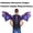 Purple!, variant on Home Decor Halloween Dinosaur Dragon Wings, Animal Wing Dress-Up Accessory for Party, Stage and Role Play, Blue Purple
