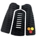 thumbnail image 2 of 3 piezas de almohadillas de tracción para tabla de surf, agarre de cubierta, almohadilla multiusos para skimboard, antipisoteo Negro, 2 of 8