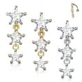 thumbnail image 4 of Anneau de Bouton Ventre Design Inversé avec Ensemble de Trois Dents Étoile CZ Chute Verticale, 4 of 4