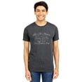 thumbnail image 2 of Life Is Not Measured By The Number Of Breaths We Take, But By The Moments That Take Our Breath Away Men's Modern Fit Fun Casual T-Shirt Printed Graphic Tee Charcoal Gray Small, 2 of 3