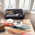 thumbnail image 4 of Area Rugs 5x7 Ft Summer Beach Colorful Seashell Vintage Coastal Non-Slip Washable Rug Indoor Rug Floor Mats Non Shedding Carpet for Living Room Bedroom Dining Room Home Decor, 4 of 8