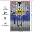 thumbnail image 2 of Bill Cipher Shower Curtain Cartoon Anime for Boys Grils Gift 48x72Inch（122x183cm）, 2 of 7