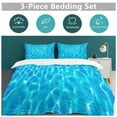 thumbnail image 2 of 3D Ocean Seawater Beach Water Duvet Cover Set Themed Multicolor Polyester Bedding Set for Bedroom Decoration, 2 of 6