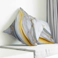 thumbnail image 3 of Grey Marble Pillow Covers 24x24 Inch Decorative Throw Pillow Cover, Modern Abstract Gold Ombre Aesthetic Art Sofa Pillowcases Accent Cushion Case Home Decor Bedroom Living Room, 3 of 6