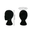 thumbnail image 5 of Hugtrea Female Foam Mannequin Head 21.06'' - Wig Jewelry Display for Salon Store (Black), 5 of 8