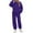 Dark Purple, variant on Sweatsuits Women 2 Piece Outfit Hooded Sweatshirt Matching Baggy Sweatpants with Pockets Y2k Lounge Jogging Tracksuit Sky Blue L