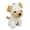 White, variant on Small Stuffed Pug And Wolf Dog Plush Keychain Soft And Sturdy PP Cotton Toy Key Chain Accessory For Decor