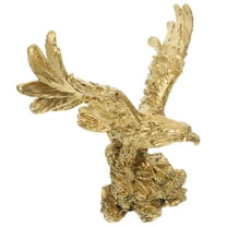 Soimiss Golden Resin Eagle Figurine for Home and Office Decoration, Perfect Tabletop and Desktop Ornament