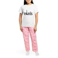 thumbnail image 4 of CafePress - Paris Women's Light Pajamas - Women's Short Sleeve Print T-Shirt and Pants Light Cotton Pajama Set, 4 of 7