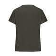 thumbnail image 5 of Oversized T-Shirt for Women Plus Size Ribbed Top Solid Color Crew Neck Loose Athletic Workout Shirt, 5 of 8