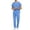 Sky Blue, variant on Fgvctg White Scrubs Sets for Men Plus Size Medical Scrubs Petite V Neck Scrub Tops and Pants Scrubs Nursing Scrubs with Pockets White L