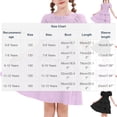 thumbnail image 3 of Virmaxy Summer Solid Color Square Neck Puff Sleeve Tiered Dress with Smocked Bodice Ruffle Hem A Line Princess Gown for Party and Daily Wear, 5-13y, 3 of 8