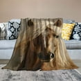 thumbnail image 2 of Chilfamy Horse Print Throw Blanket for Bed Sofa Living Room Decor All Seasons Super Soft Blanket 40x50in, 2 of 6