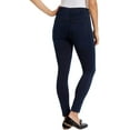 thumbnail image 2 of Gloria Vanderbilt Women's Amanda Classic Pull-On Pants, High Rise Comfort Waist, Beverly Blue, Size 6, 2 of 3