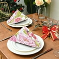 thumbnail image 3 of GZHJMY Rose Flowers Napkins Table Decorations Napkin Set for Gift Giving, Dining, Parties 20 x 20in, 3 of 7