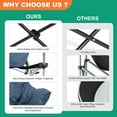 thumbnail image 3 of NAIZEA Oversized XL Padded Camping Chair,Large Camp Lounge Chairs for Outdoor,Moon Saucer Folding Chair,with Carry Bag Supports 500 lbs,Teal, 3 of 13