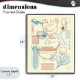 thumbnail image 4 of Stupell Industries Modern Minimalist Ramen Ingredients Black Framed Giclee Art, 11 x 14, by Tobe Fonseca, 4 of 8