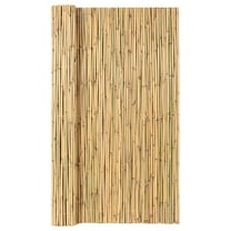 Natural Rolled Bamboo Fence, Eco-Friendly Bamboo Fencing, 0.7 in D x 6 feet High x 8 feet Long, bambou Screen for Garden, Privacy